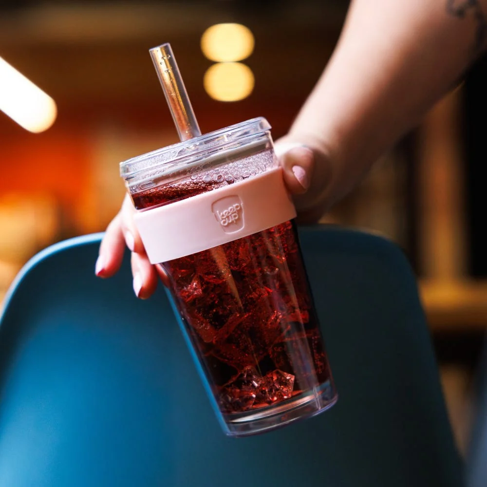 Cold Cup Longplay Boba - 16oz | Pink Pashmak - Image 6