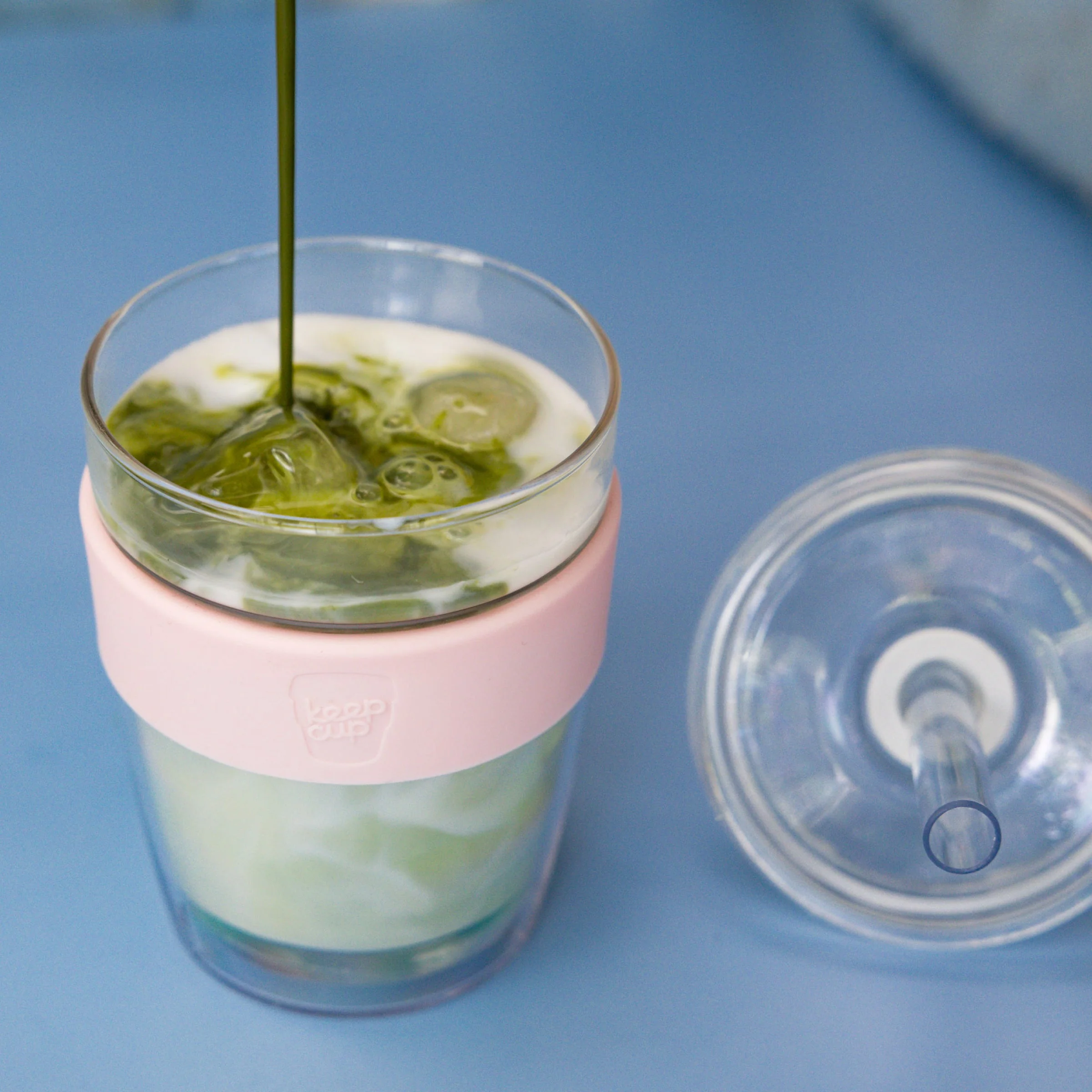 Cold Cup Longplay Boba - 12oz | Pink Pashmak - Image 5
